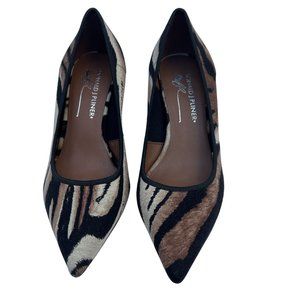 Donald J. Pliner Roza NWOT Tiger Print Pointed Toe Pumps 3" Heels SZ 7½M